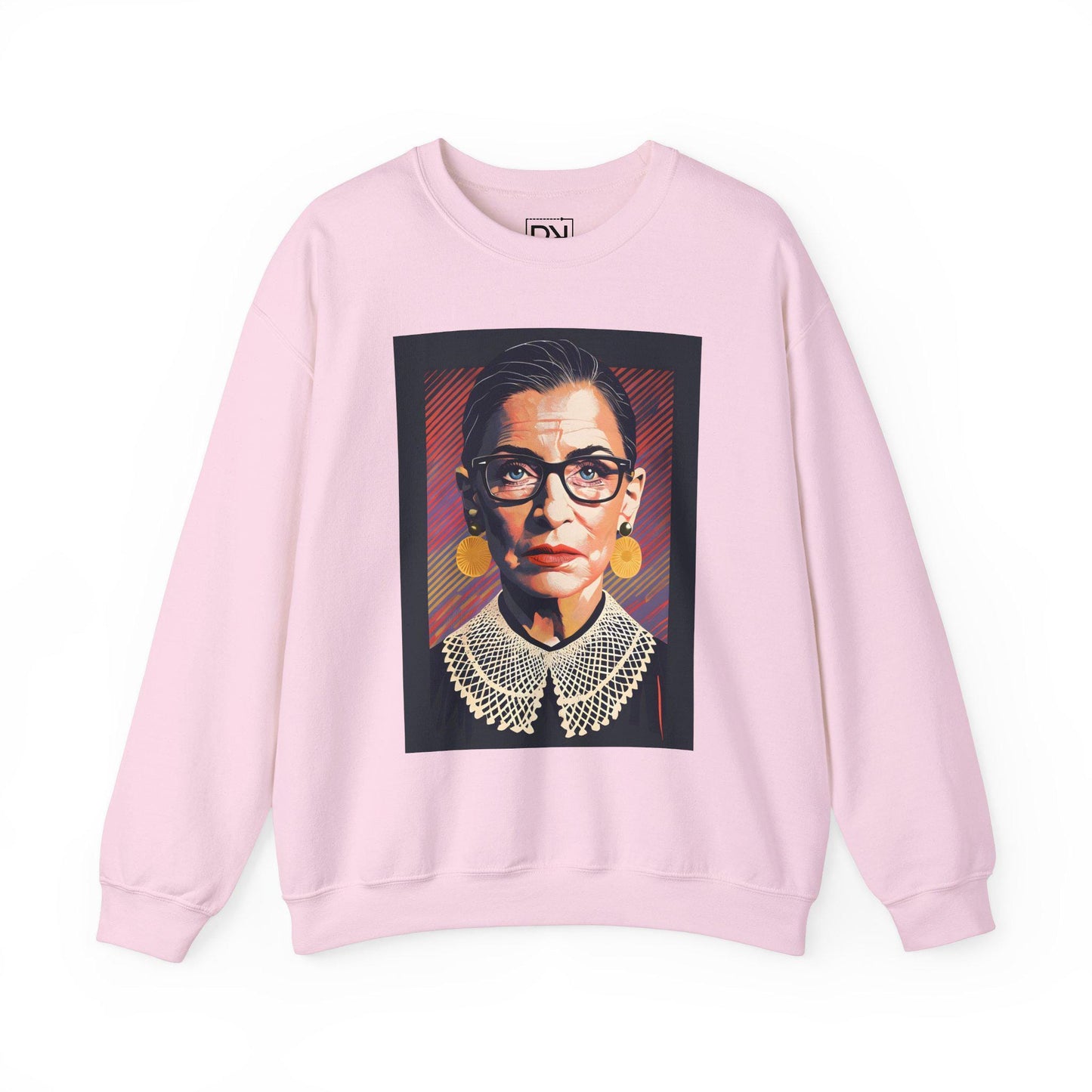Ruth Bader Ginsburg Digital Art Crewneck Sweatshirt | Modern Art Sweatshirt | Gifts For Him and Her | Best Friend Birthday Gift