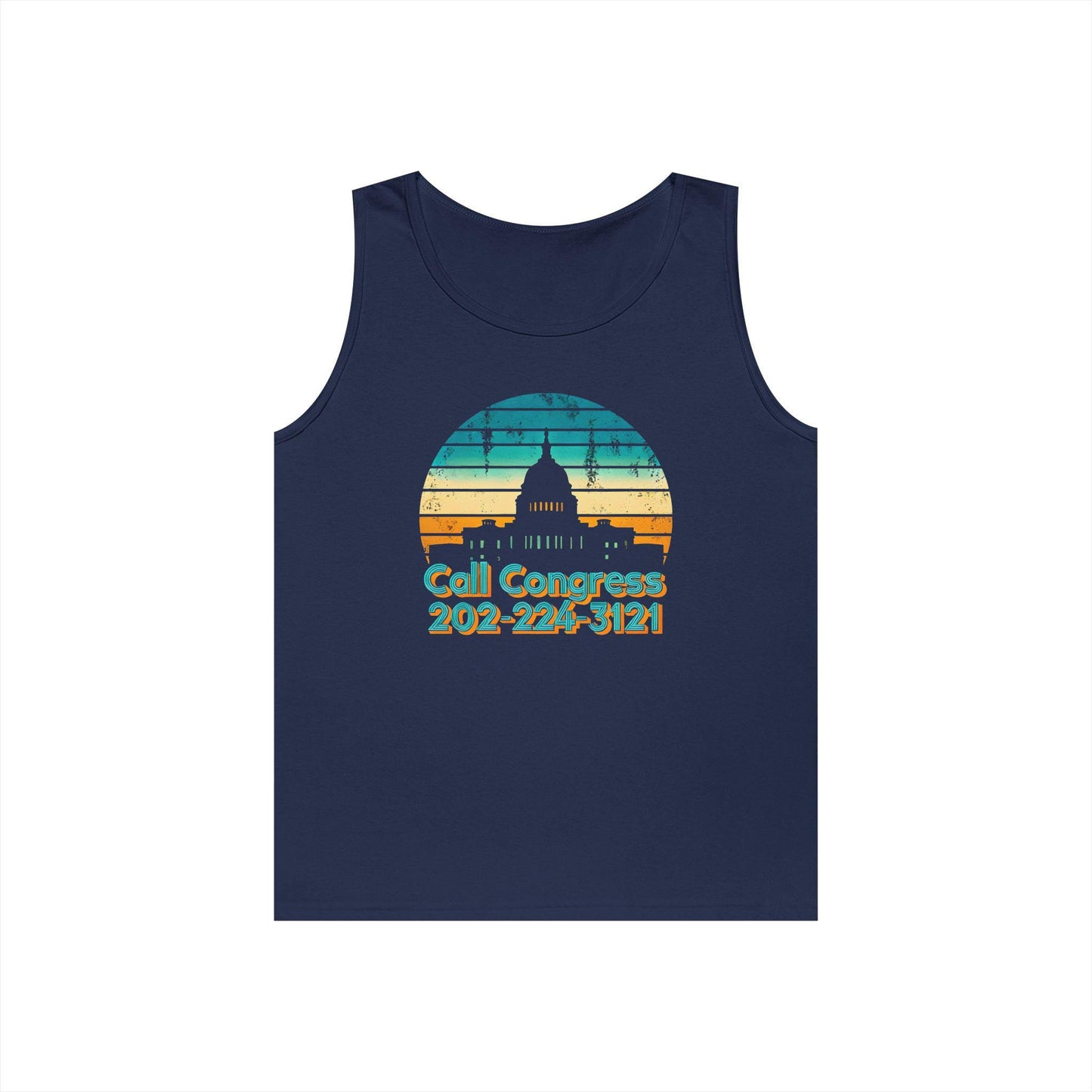 Unisex Tank Top - Contact Congress Phone Number Unisex Heavy Cotton