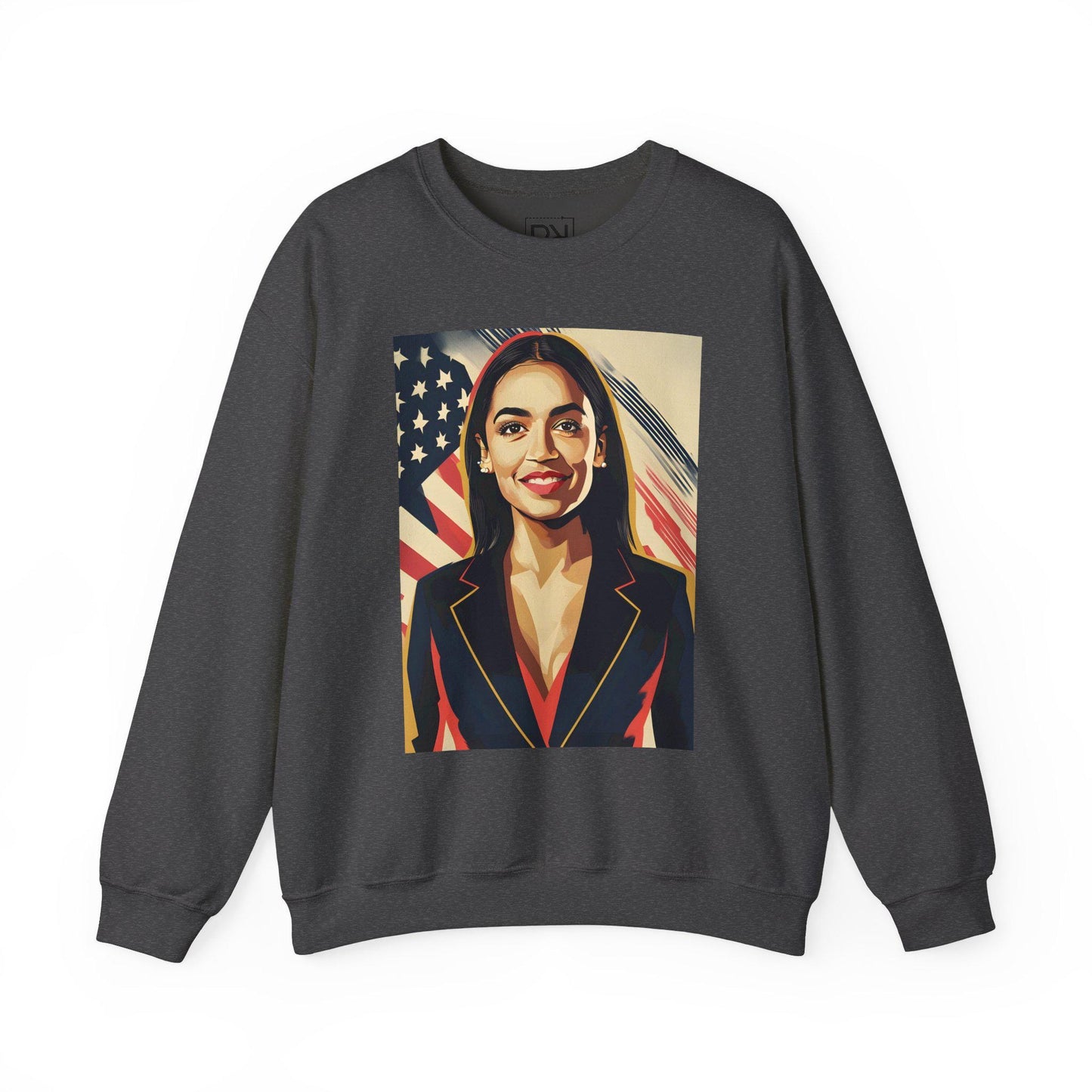 AOC Digital Art Crewneck Sweatshirt | Modern Art Sweatshirt | Gifts For Him and Her | Pop Art Design | Best Friend Birthday Gift