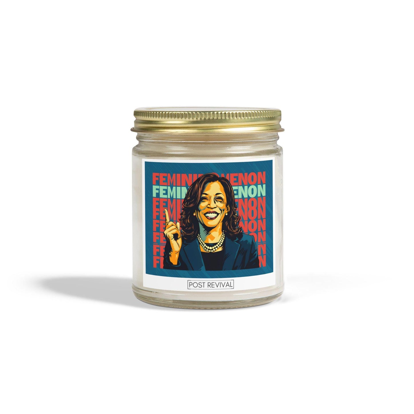 Kamala Harris Candle Pop Art Dopamine Decor | Unique Gift for Him or Her | Patriotic USA Birthday Gift | LGBTQ Friendly Thank You Gift