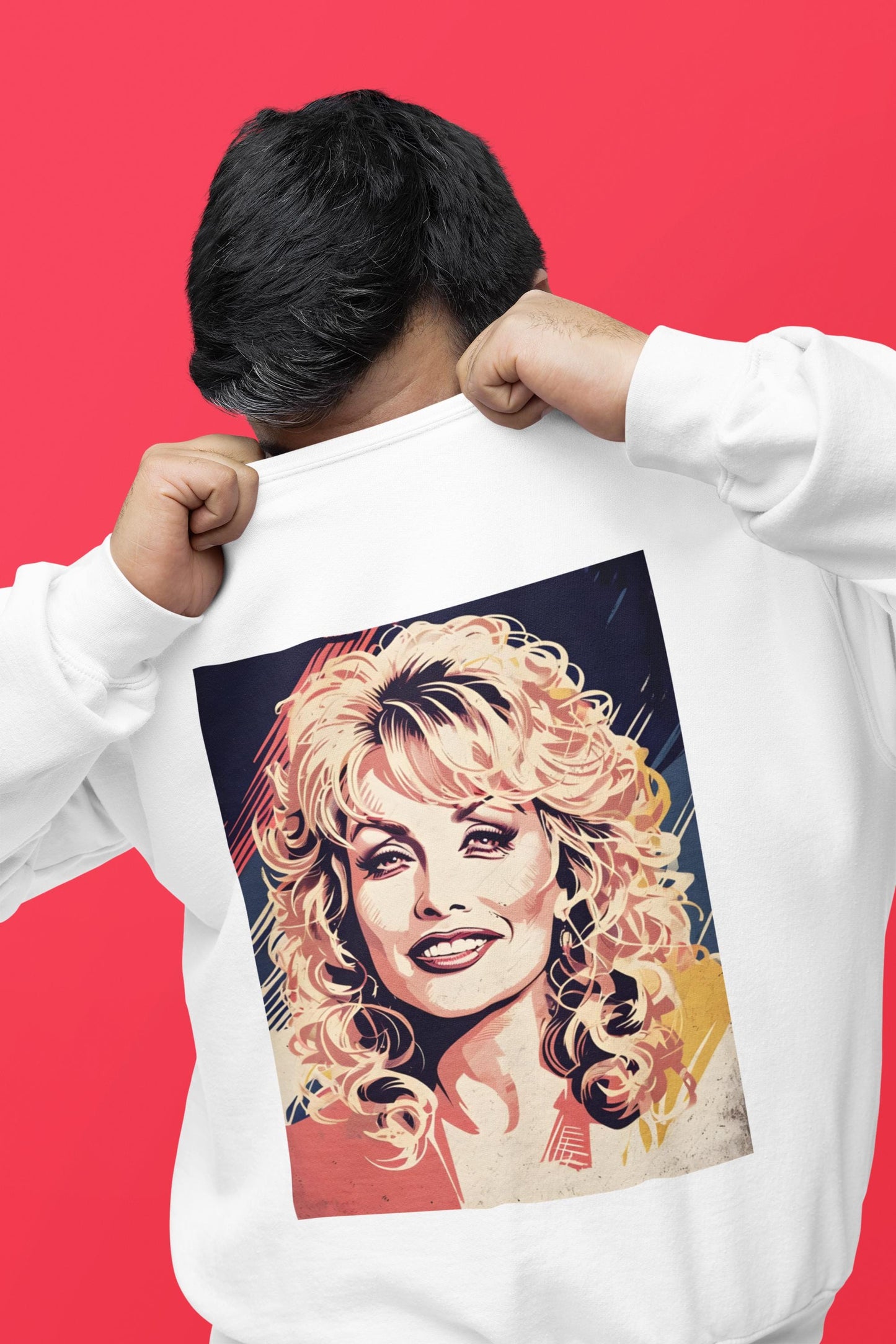Dolly Parton Digital Art Crewneck Sweatshirt | Modern Art Sweatshirt | Gifts For Him and Her | Best Friend Birthday Gift