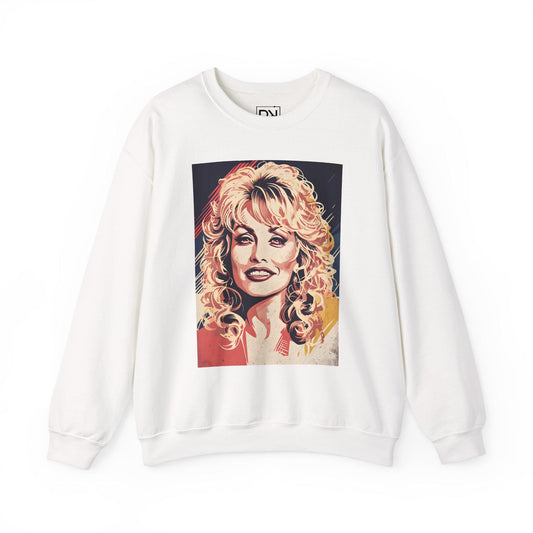 Dolly Parton Digital Art Crewneck Sweatshirt | Modern Art Sweatshirt | Gifts For Him and Her | Best Friend Birthday Gift