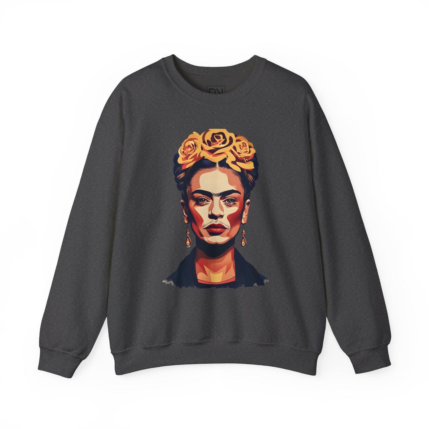 Frida Kahlo Digital Art Crewneck Sweatshirt | Modern Art Sweatshirt | Gifts For Him and Her | Best Friend Birthday Gift
