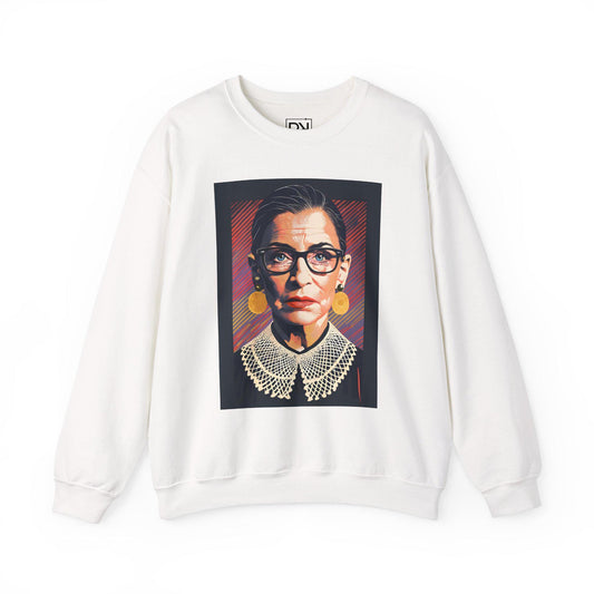 Ruth Bader Ginsburg Digital Art Crewneck Sweatshirt | Modern Art Sweatshirt | Gifts For Him and Her | Best Friend Birthday Gift