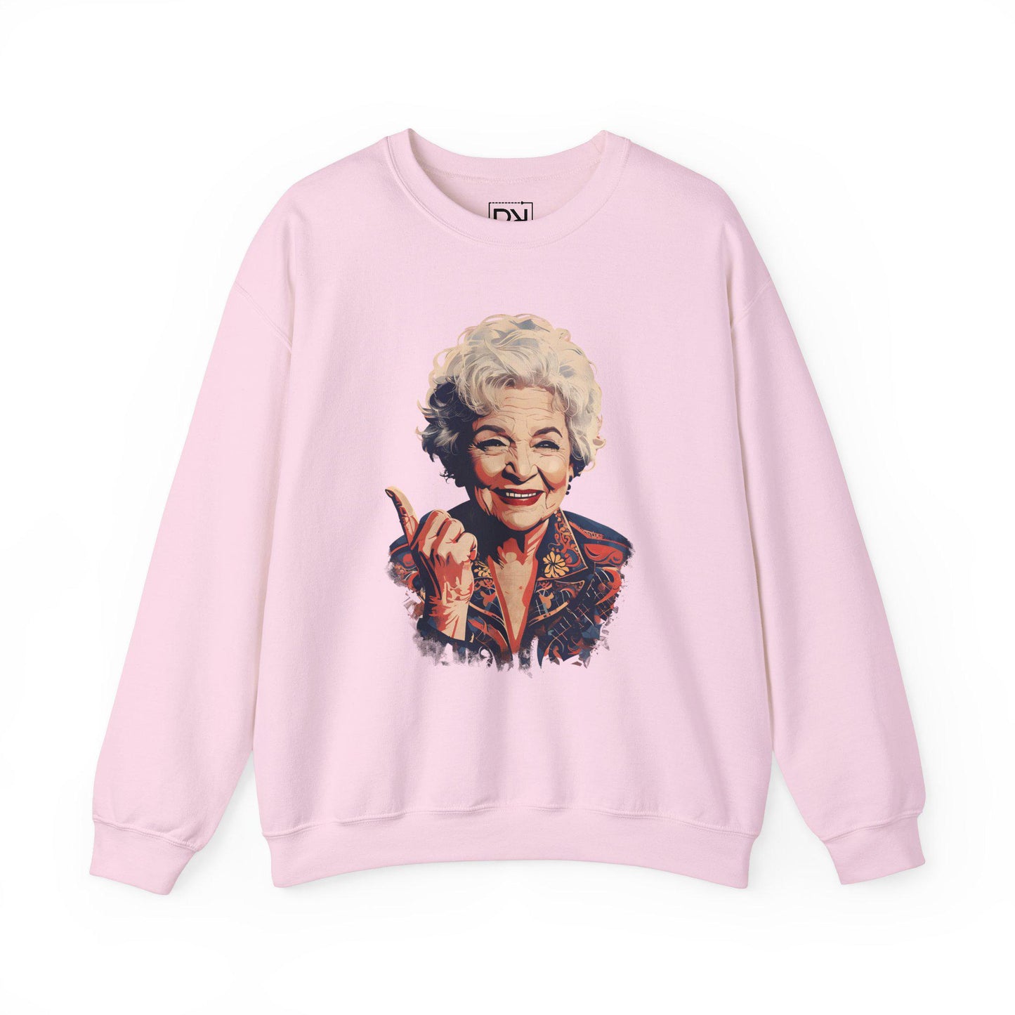 Betty White Digital Art Crewneck Sweatshirt | Modern Art Sweatshirt | Gifts For Him and Her | Pop Art Design | Best Friend Birthday Gift