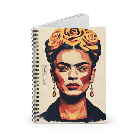 Frida Kahlo Pop Art Spiral Notebook | Perfect Gift for Teachers, Back to School, Mental Health Journals and More