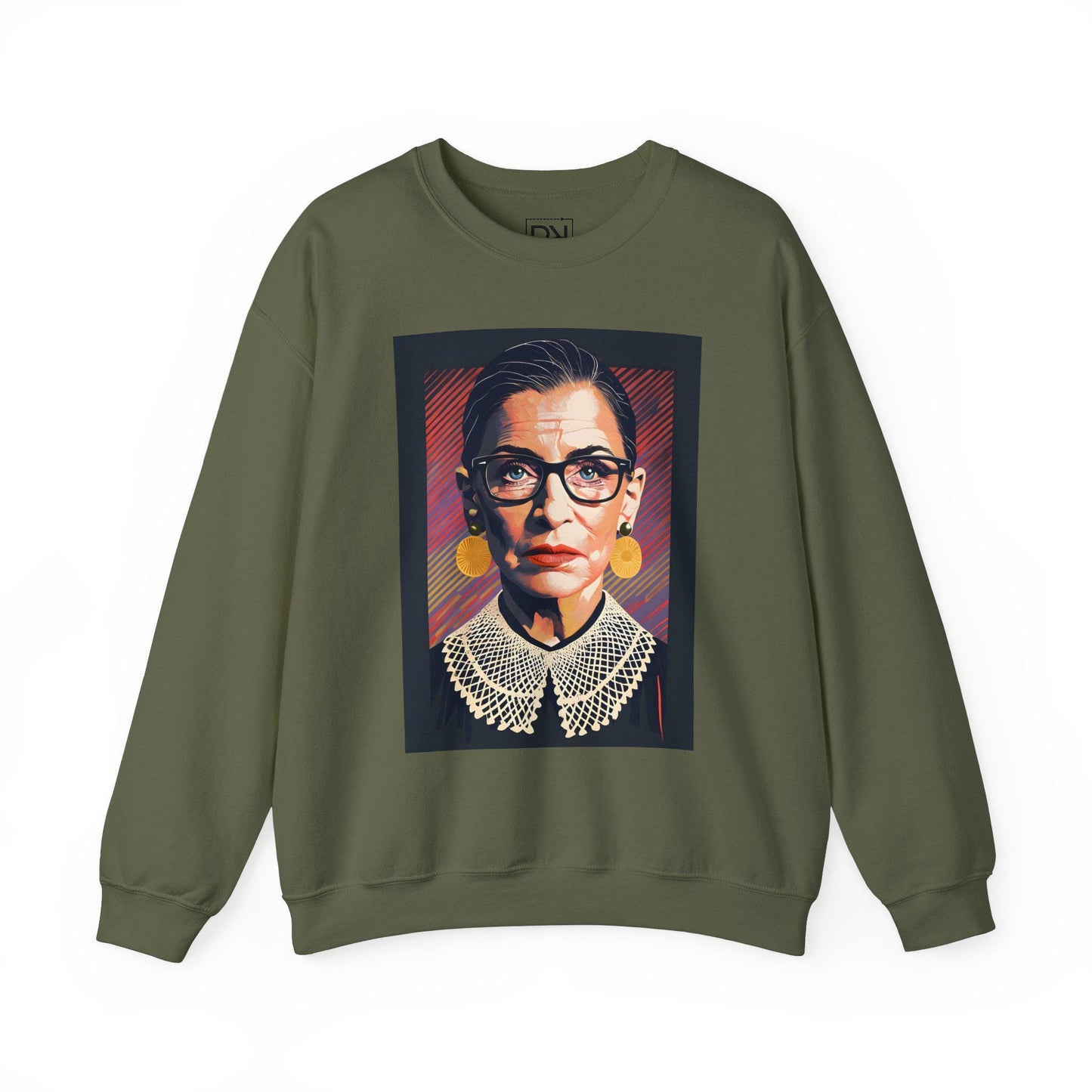 Ruth Bader Ginsburg Digital Art Crewneck Sweatshirt | Modern Art Sweatshirt | Gifts For Him and Her | Best Friend Birthday Gift