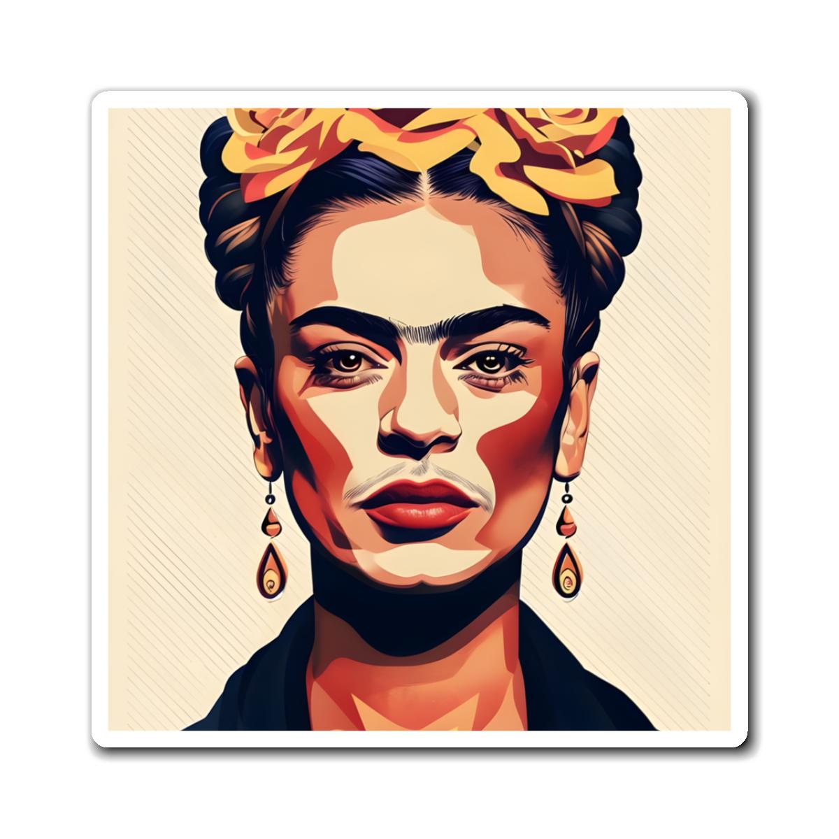 Frida Kahlo Pop Art Magnet Unique Teacher Gift, Best Friend Gift, Fridge Magnet
