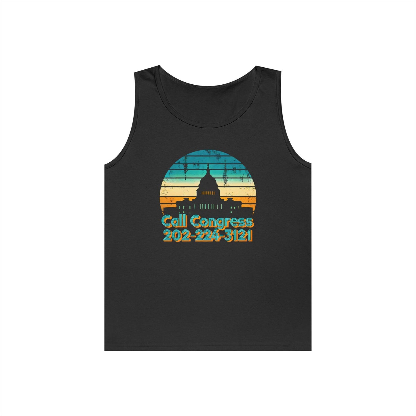 Unisex Tank Top - Contact Congress Phone Number Unisex Heavy Cotton