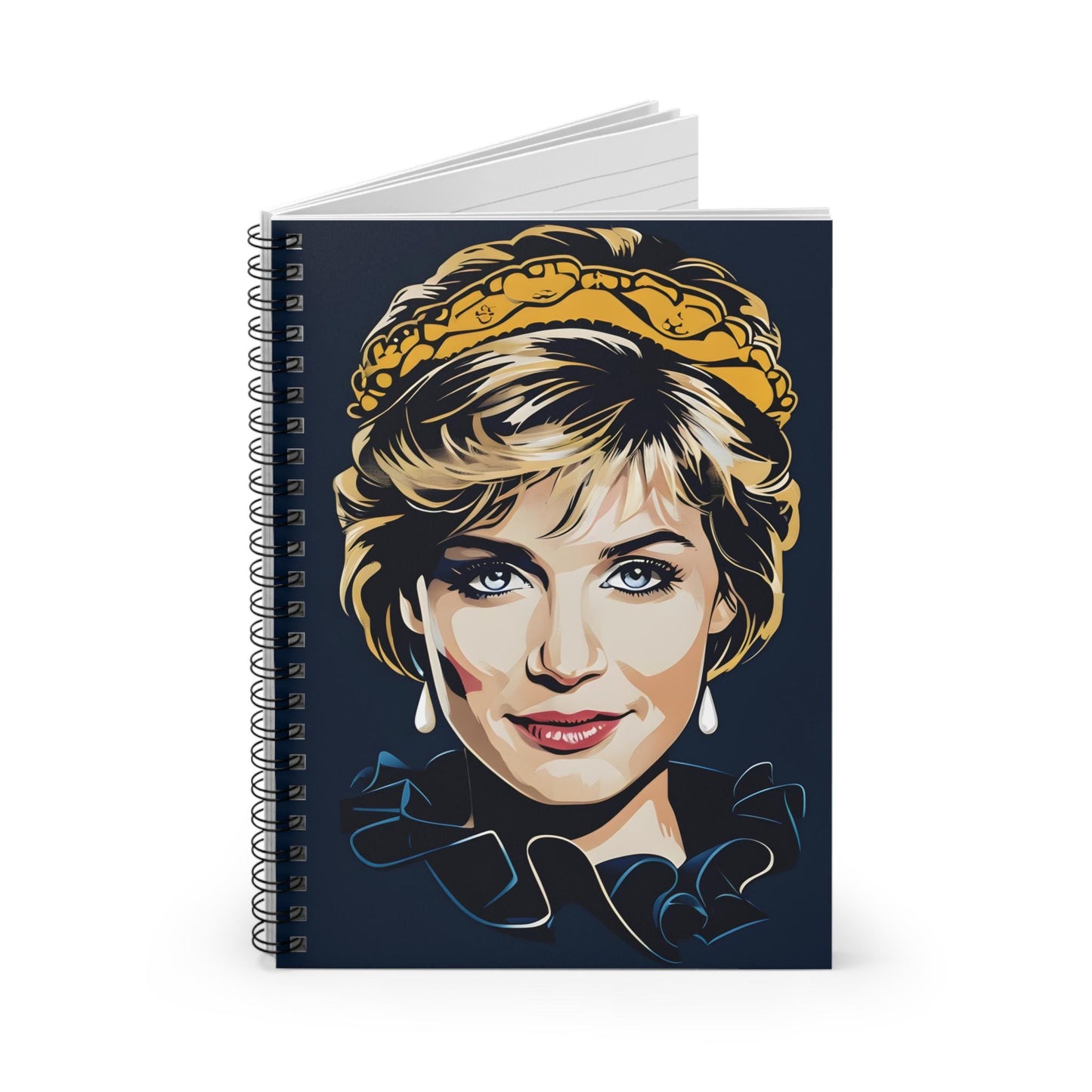 Princess Diana Digital Drawing Spiral Notebook | USA Journal | Perfect Gift for Teachers, Back to School, Mental Health Journals & More