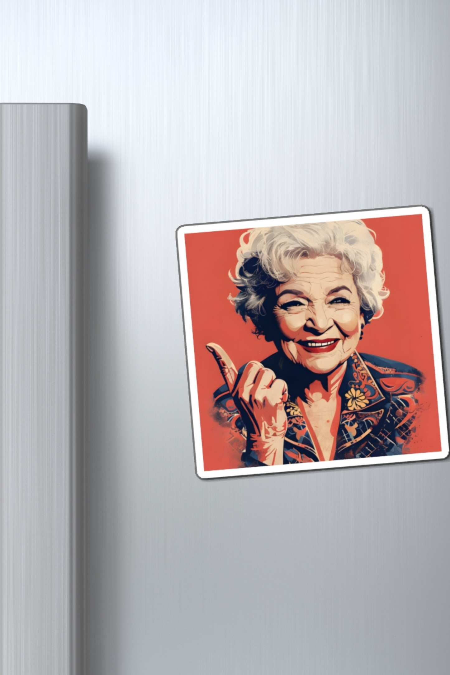 Betty White Pop Art Magnet Unique Teacher Gift, Best Friend Gift, Fridge Magnet