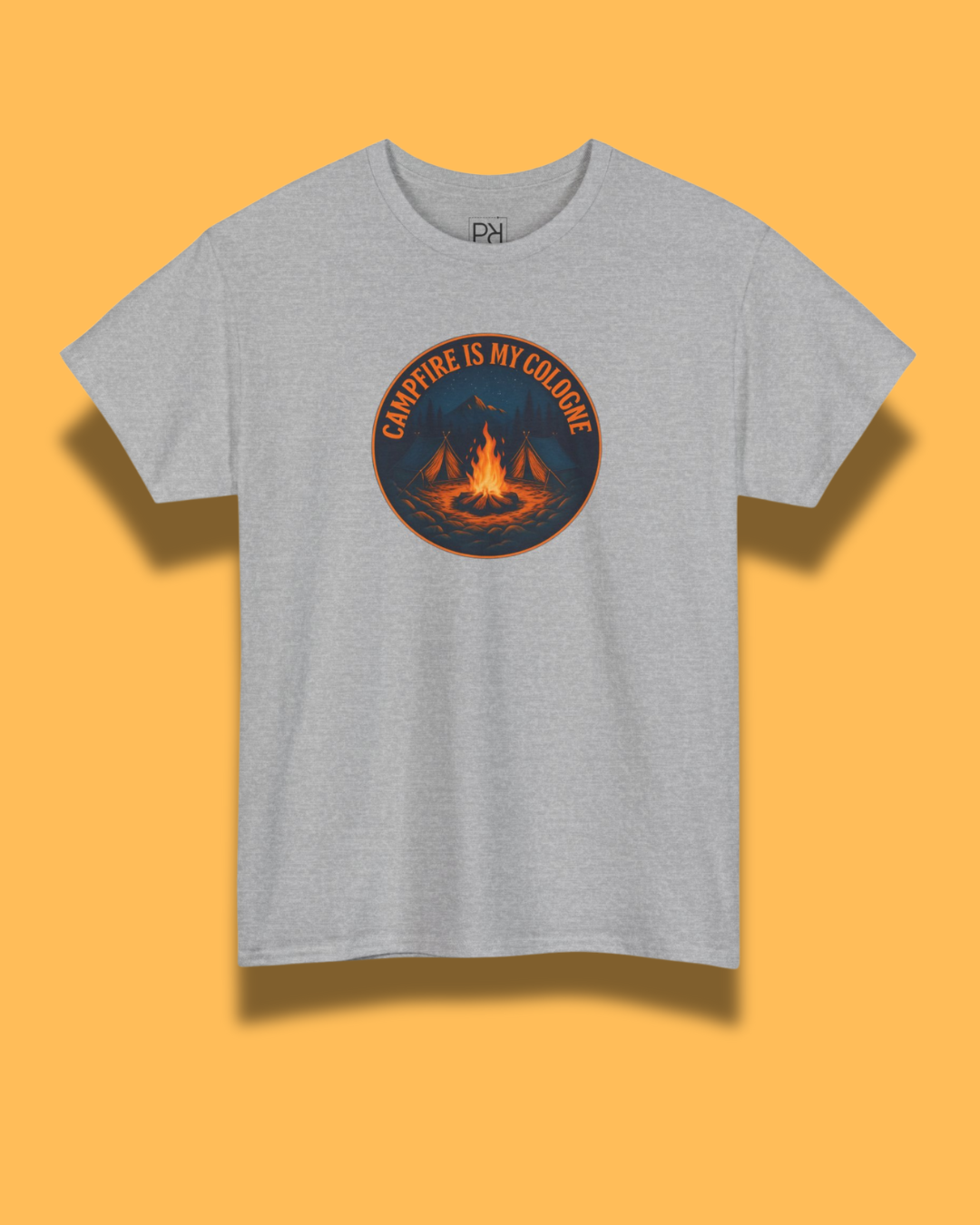 Campfire Lover's Unisex Heavy Cotton Tee, Outdoor Adventure Shirt, Bonfire Party Tee, Camping Gift, Summer Festival Top
