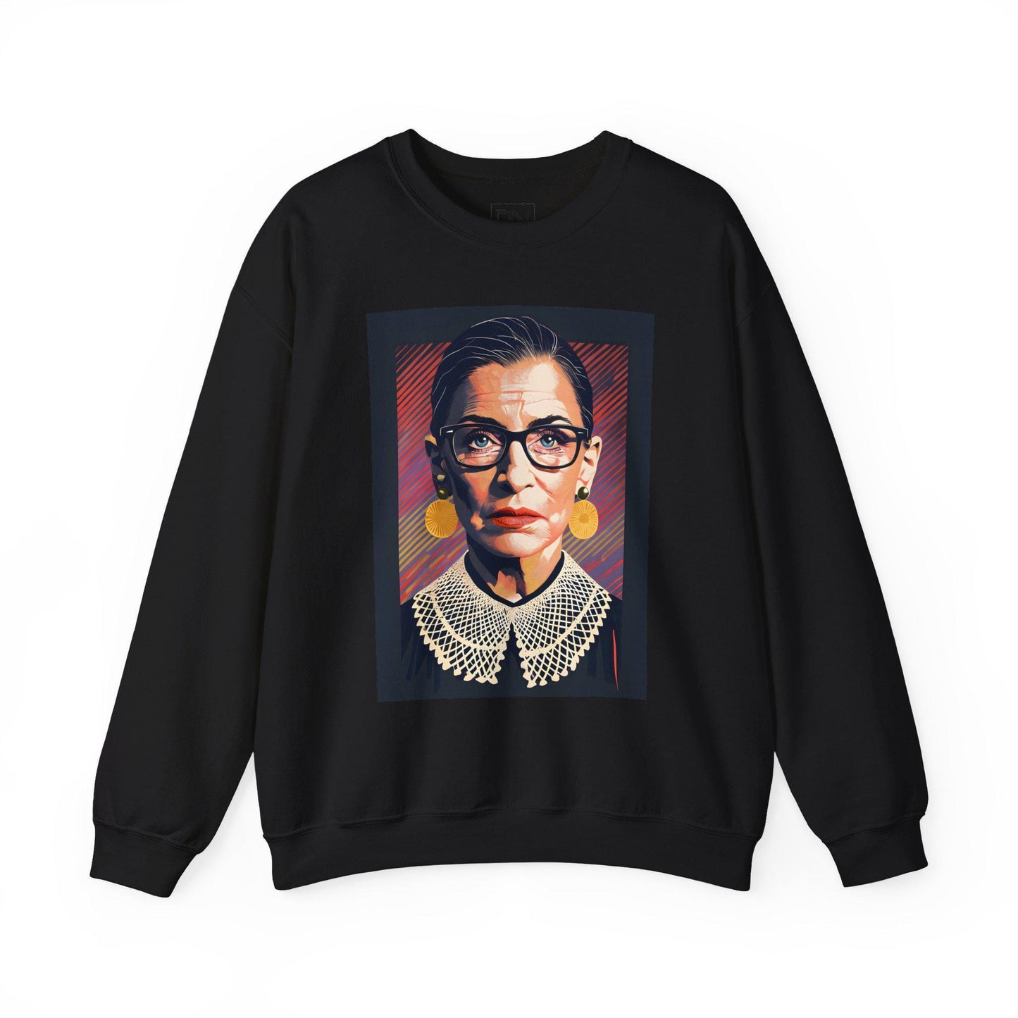 Ruth Bader Ginsburg Digital Art Crewneck Sweatshirt | Modern Art Sweatshirt | Gifts For Him and Her | Best Friend Birthday Gift