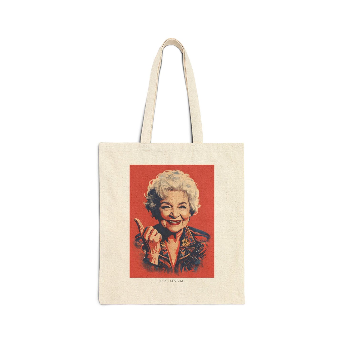 Betty White Pop Art Shoulder Bag Feminist Modern Art Canvas Tote Perfect for Him, Her, Best Friend, Birthday, or LGBTQ Pride