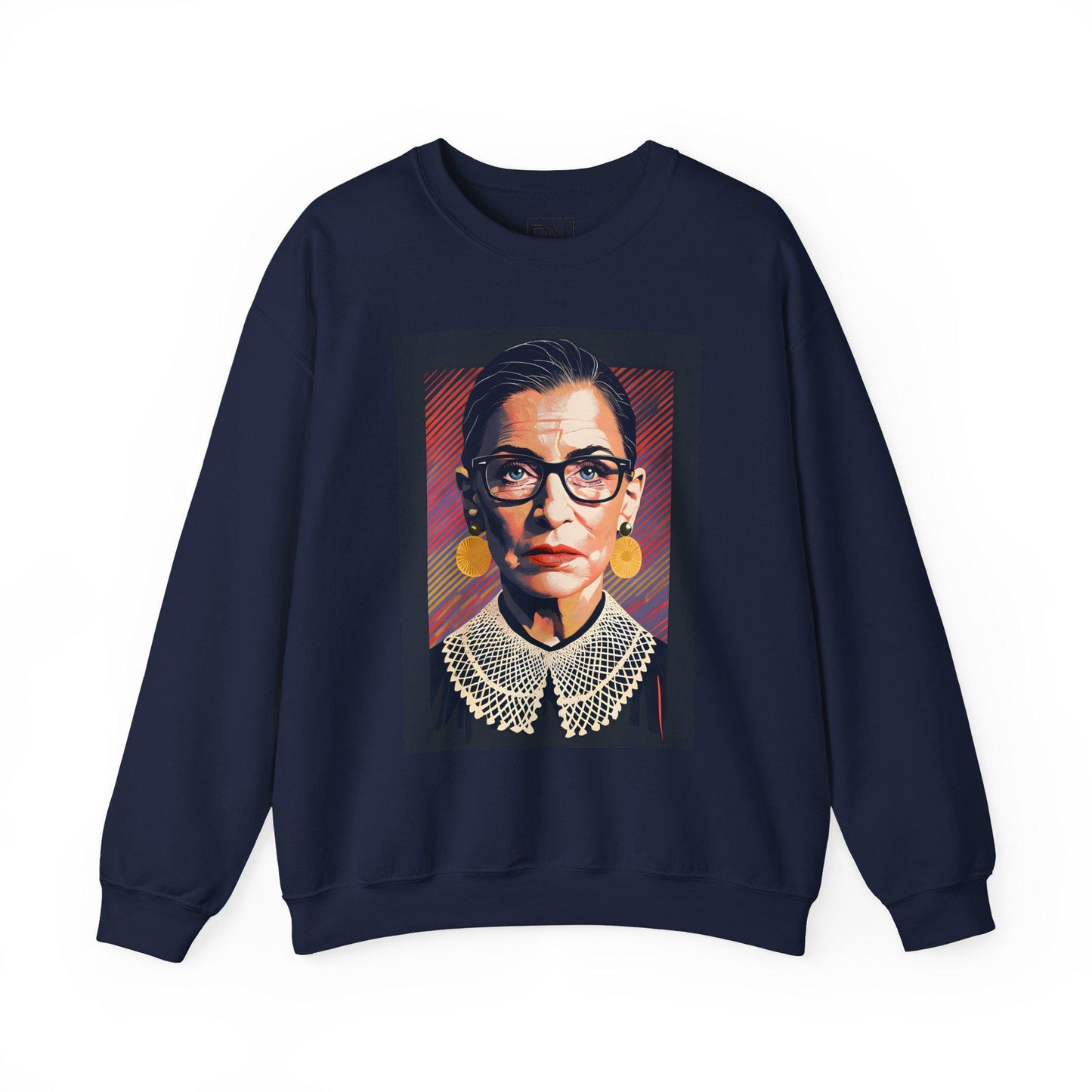 Ruth Bader Ginsburg Digital Art Crewneck Sweatshirt | Modern Art Sweatshirt | Gifts For Him and Her | Best Friend Birthday Gift