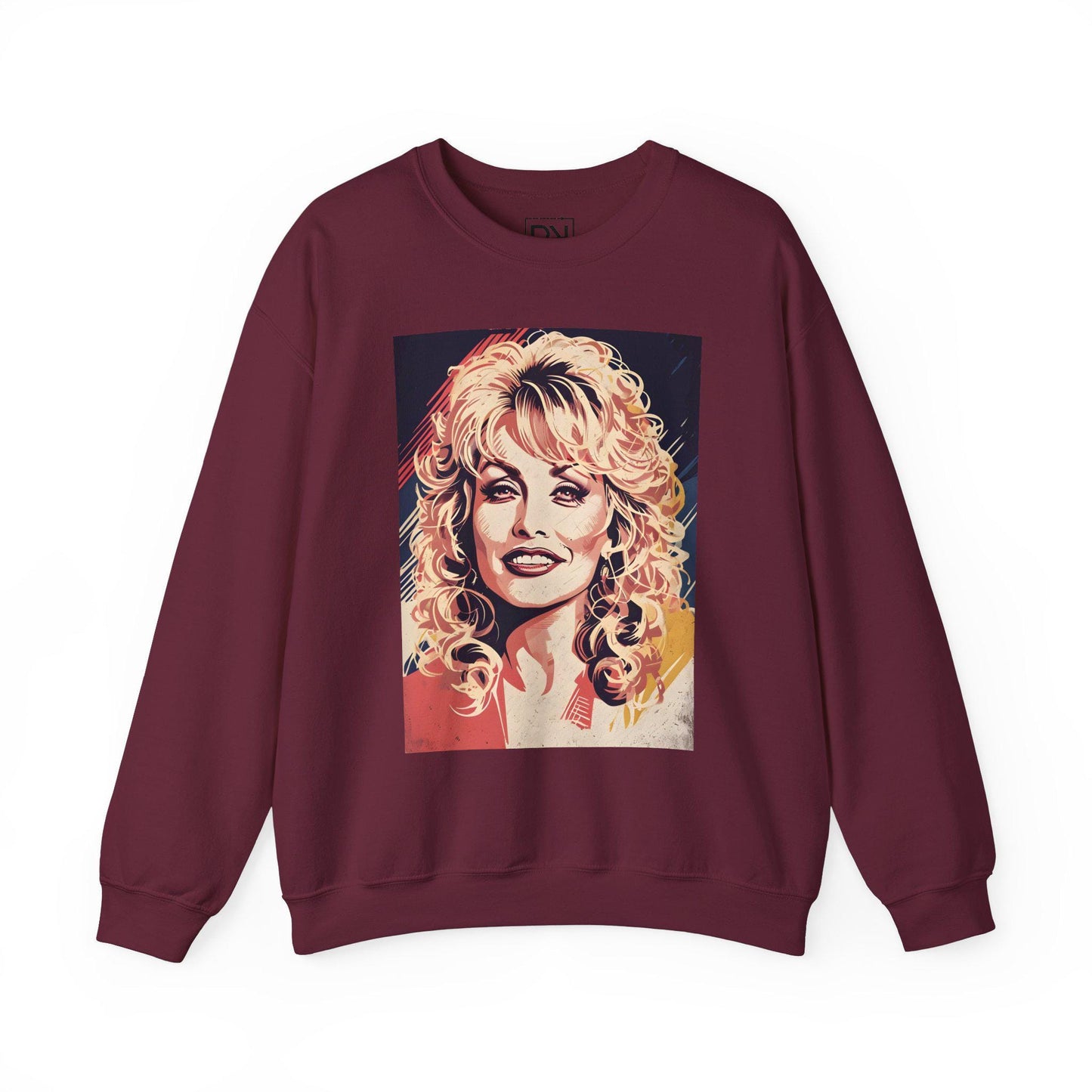 Dolly Parton Digital Art Crewneck Sweatshirt | Modern Art Sweatshirt | Gifts For Him and Her | Best Friend Birthday Gift