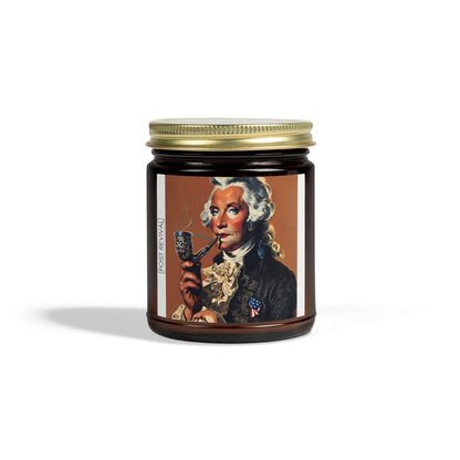 George Washington Candle Pop Art Dopamine Decor | Unique Gift for Him or Her | Patriotic USA Birthday Gift | LGBTQ Friendly Thank You Gift