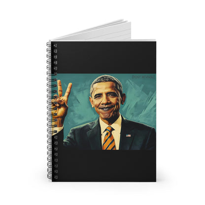 Barack Obama Digital Drawing Spiral Notebook | Patriotic USA Journal | Perfect Gift for Teachers, Back to School, Mental Health Journals