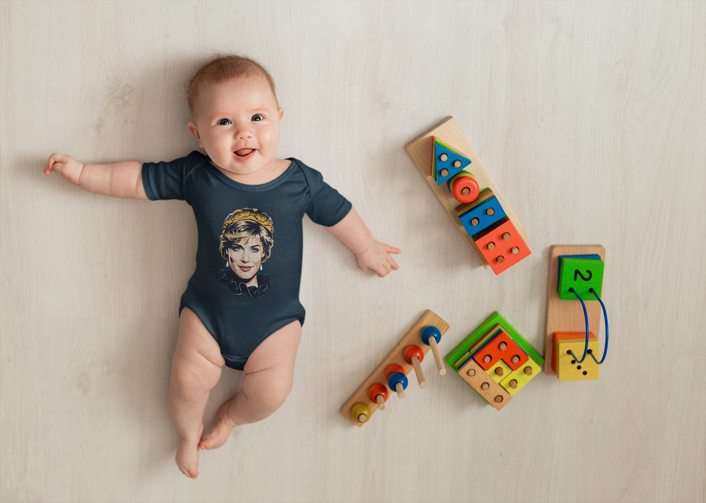 Princess Diana Newborn Onesie Unique Baby Gift, Baby Clothes, Baby Shower Gift, Baby Boy or Baby Girl, Graphic Tees for Newborn