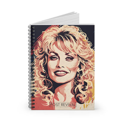 Dolly Parton Pop Art Spiral Notebook | Perfect Gift for Teachers, Back to School, Mental Health Journals and More