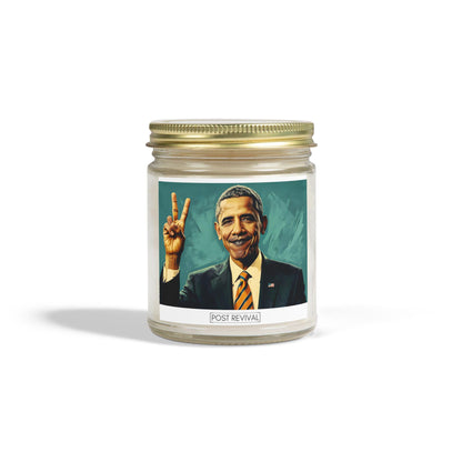 Barack Obama Candle Pop Art Dopamine Decor | Unique Gift for Him or Her | Patriotic USA Birthday Gift | LGBTQ Friendly Thank You Gift