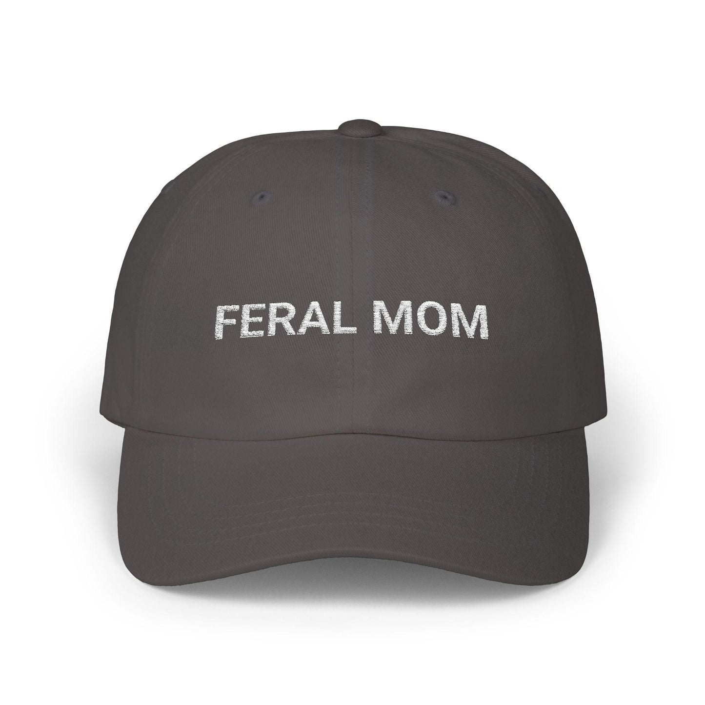 Feral Mom Embroidered Hat Monogram Baseball Cap | Gift for Wife | First Time Mom | Chaos Coordinator | New Mom Gift | Gift for Her