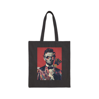 Abraham Lincoln Pop Art Shoulder Bag Patriotic Modern Art Canvas Tote Perfect for Him, Her, Best Friend, Birthday, or LGBTQ Pride