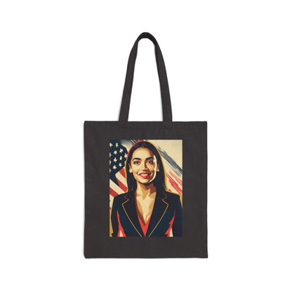 AOC Pop Art Shoulder Bag Feminist Modern Art Canvas Tote Perfect for Him, Her, Best Friend, Birthday, or LGBTQ Pride