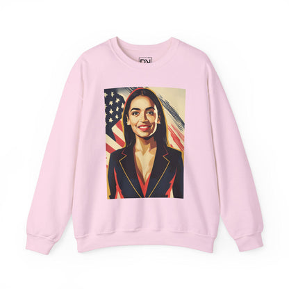 AOC Digital Art Crewneck Sweatshirt | Modern Art Sweatshirt | Gifts For Him and Her | Pop Art Design | Best Friend Birthday Gift
