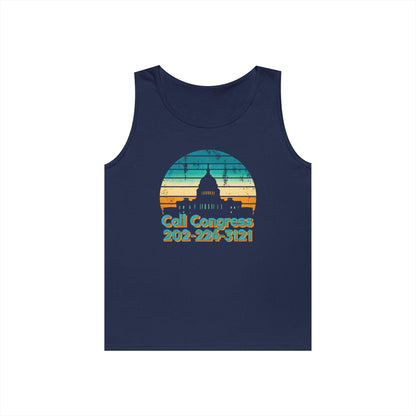Unisex Tank Top - Contact Congress Phone Number Unisex Heavy Cotton