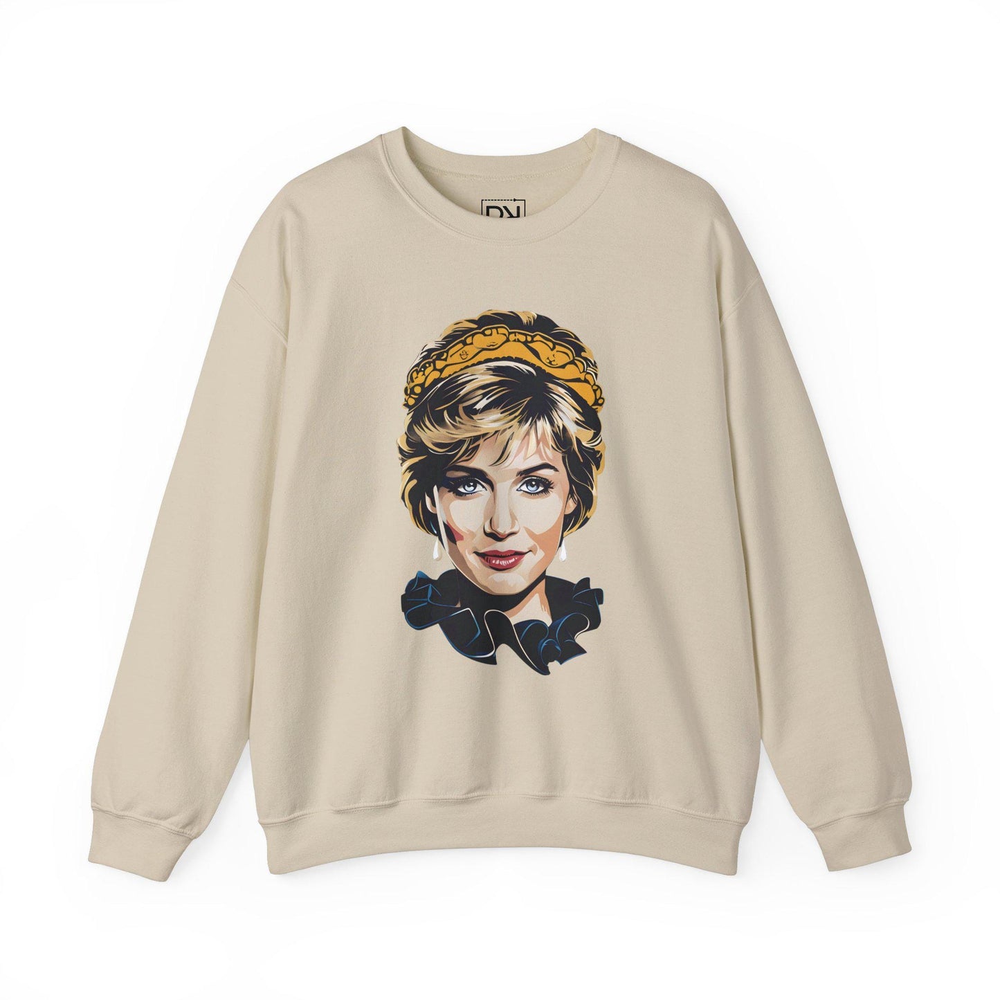 Princess Diana Digital Art Crewneck Sweatshirt | Modern Art Sweatshirt | Gifts For Him and Her | Best Friend Birthday Gift