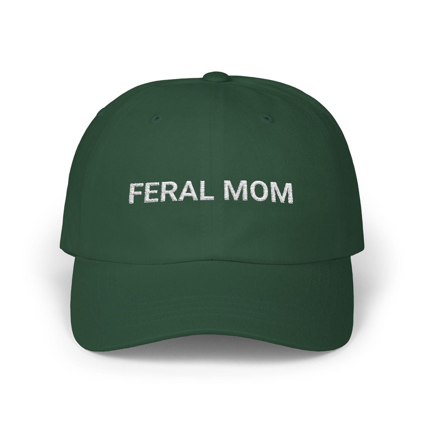 Feral Mom Embroidered Hat Monogram Baseball Cap | Gift for Wife | First Time Mom | Chaos Coordinator | New Mom Gift | Gift for Her