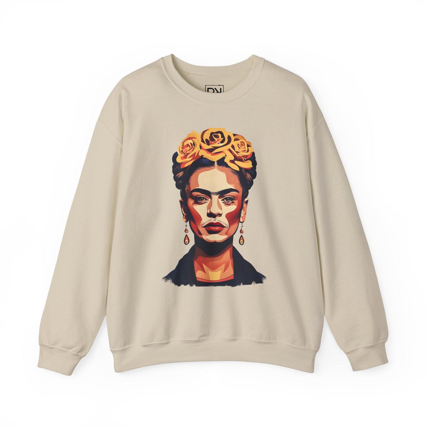 Frida Kahlo Digital Art Crewneck Sweatshirt | Modern Art Sweatshirt | Gifts For Him and Her | Best Friend Birthday Gift