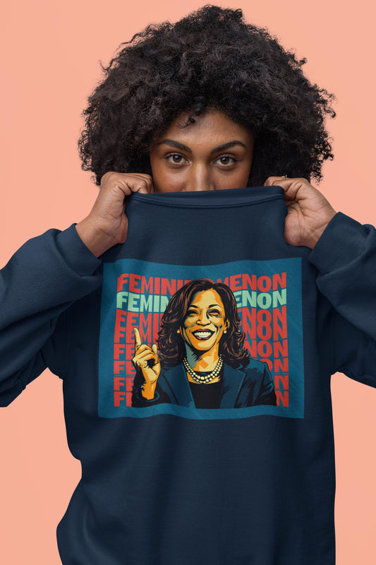 Kamala Harris Digital Art Crewneck Sweatshirt | Modern Art Sweatshirt | Gifts For Him and Her | Pop Art Design | Best Friend Birthday Gift
