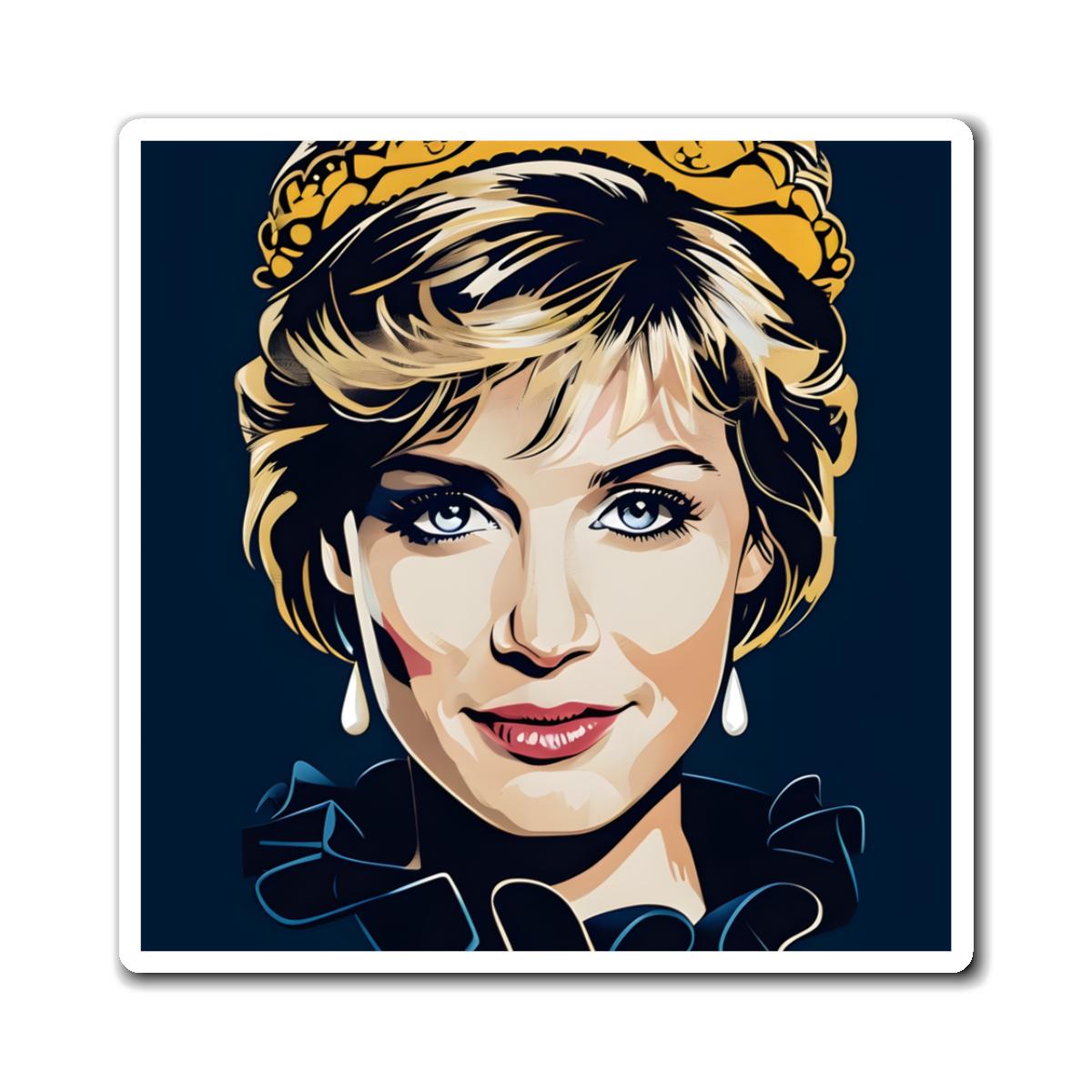 Princess Diana Pop Art Magnet Perfect Teacher Gift, Best Friend Gift, Fridge Magnet