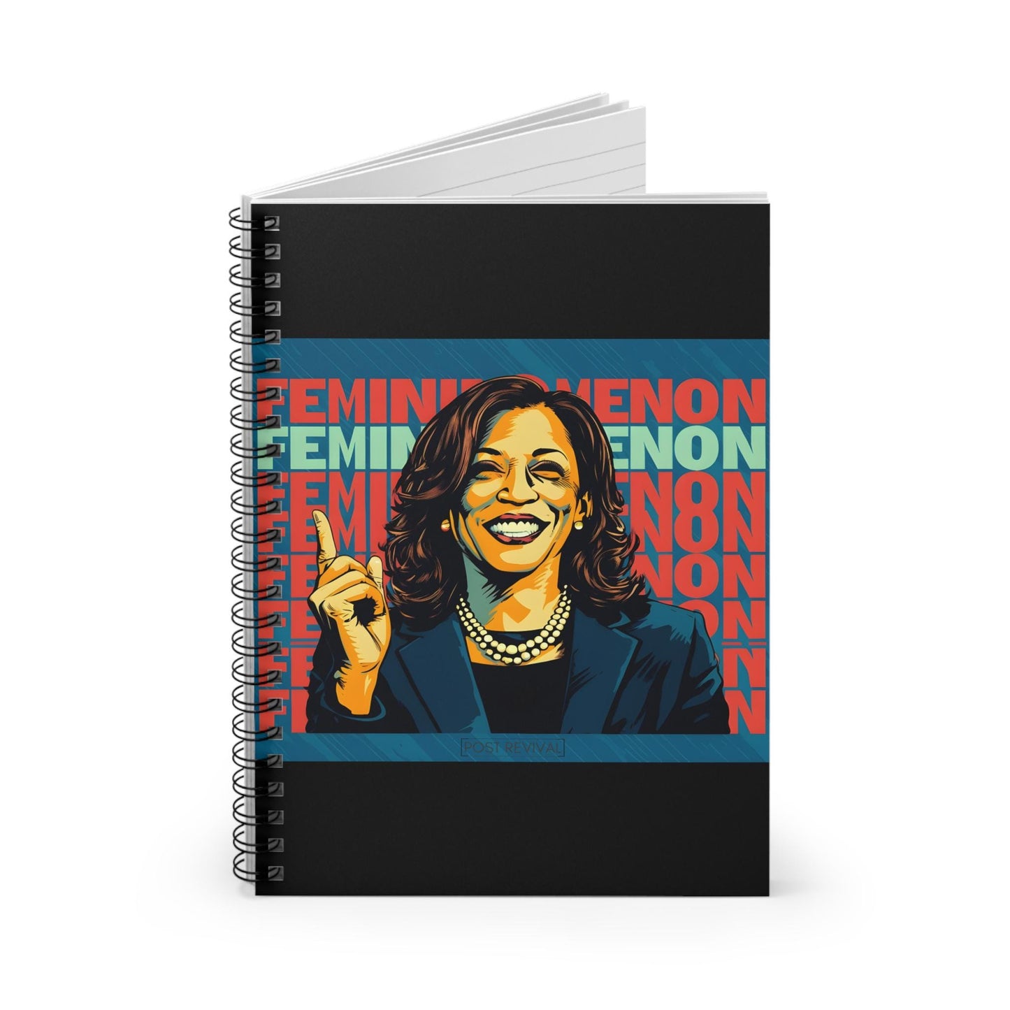 Kamala Harris Digital Drawing Spiral Notebook | Patriotic USA Journal | Perfect Gift for Teachers, Back to School, Mental Health Journals