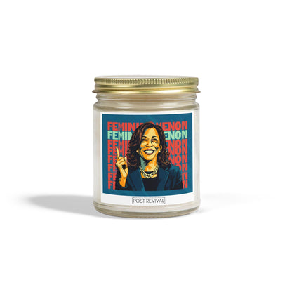 Kamala Harris Candle Pop Art Dopamine Decor | Unique Gift for Him or Her | Patriotic USA Birthday Gift | LGBTQ Friendly Thank You Gift