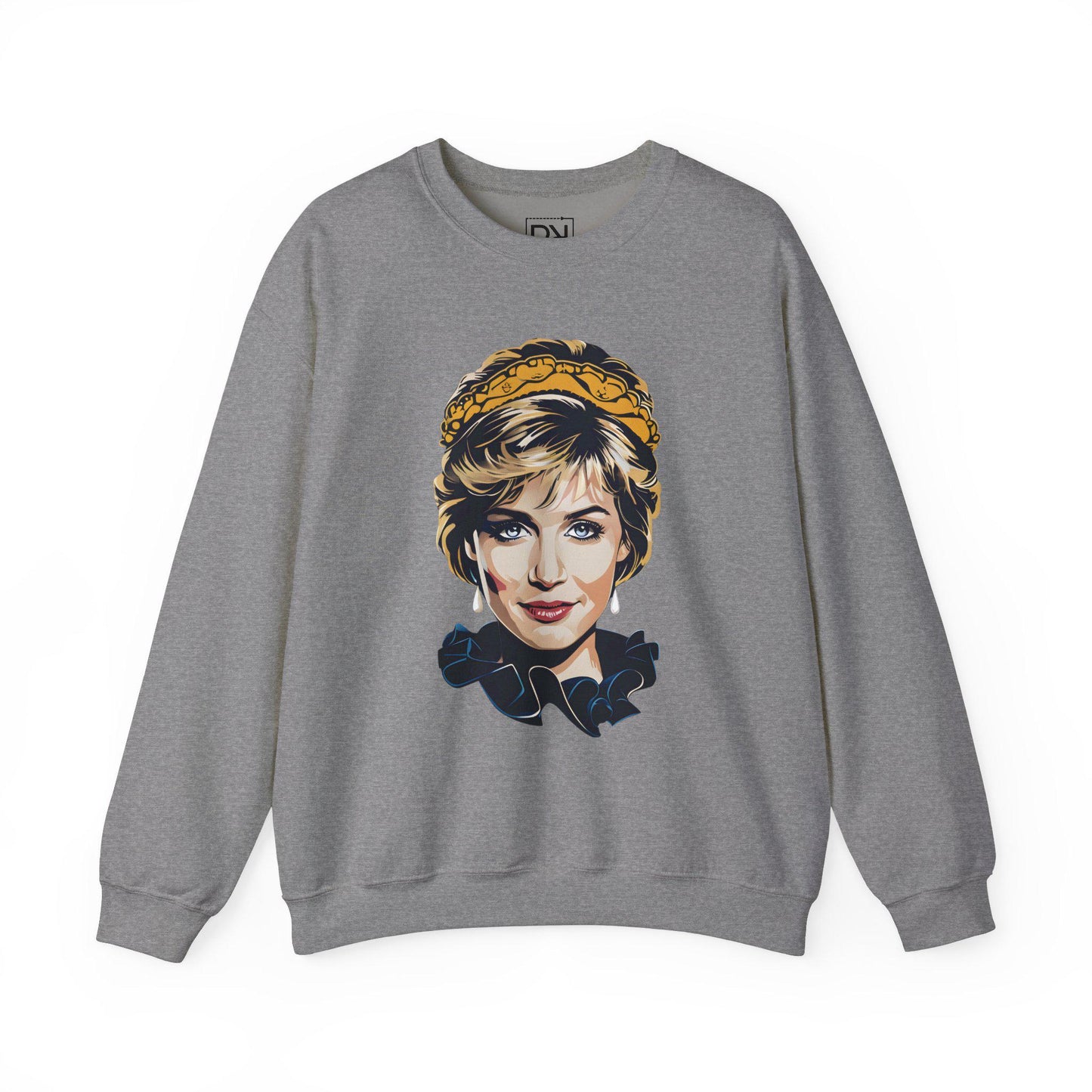 Princess Diana Digital Art Crewneck Sweatshirt | Modern Art Sweatshirt | Gifts For Him and Her | Best Friend Birthday Gift