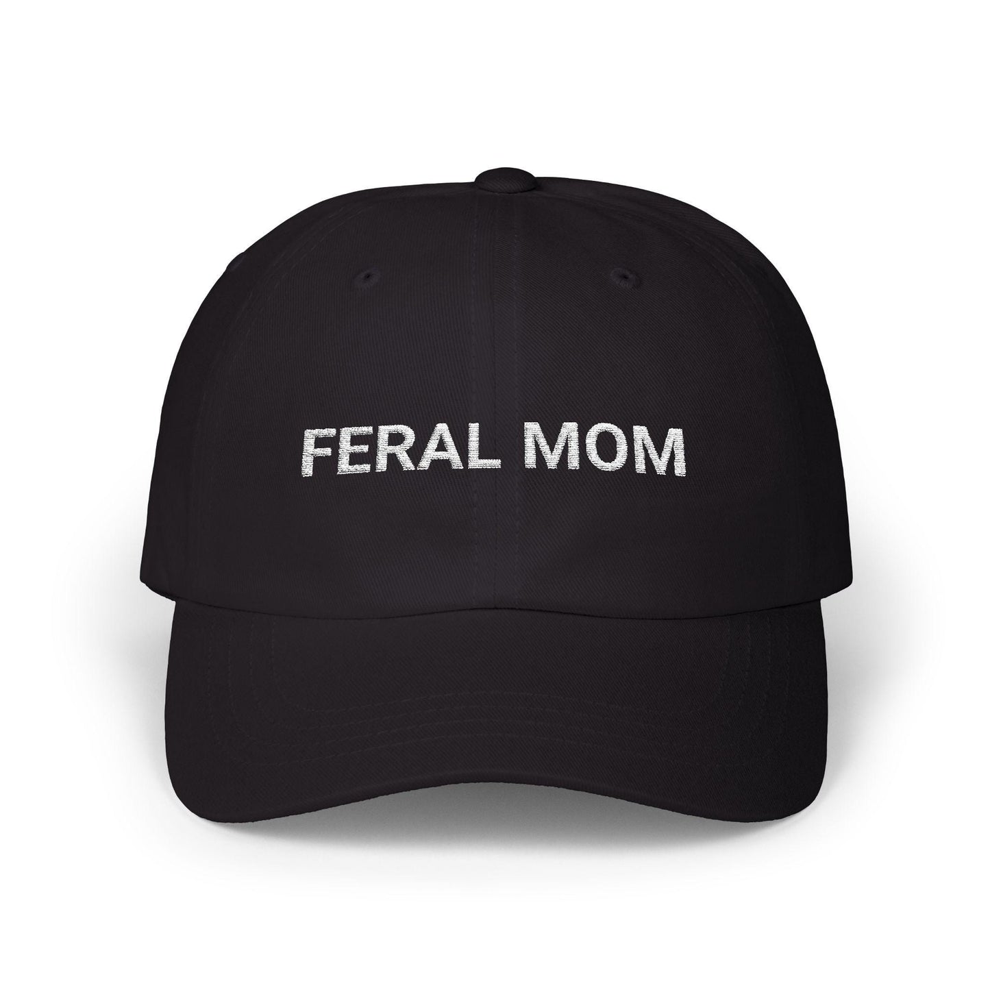 Feral Mom Embroidered Hat Monogram Baseball Cap | Gift for Wife | First Time Mom | Chaos Coordinator | New Mom Gift | Gift for Her