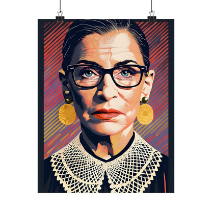 Ruth Bader Ginsburg Wall Decor Art Print Feminist Patriotic Modern Art Poster