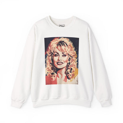 Dolly Parton Digital Art Crewneck Sweatshirt | Modern Art Sweatshirt | Gifts For Him and Her | Best Friend Birthday Gift