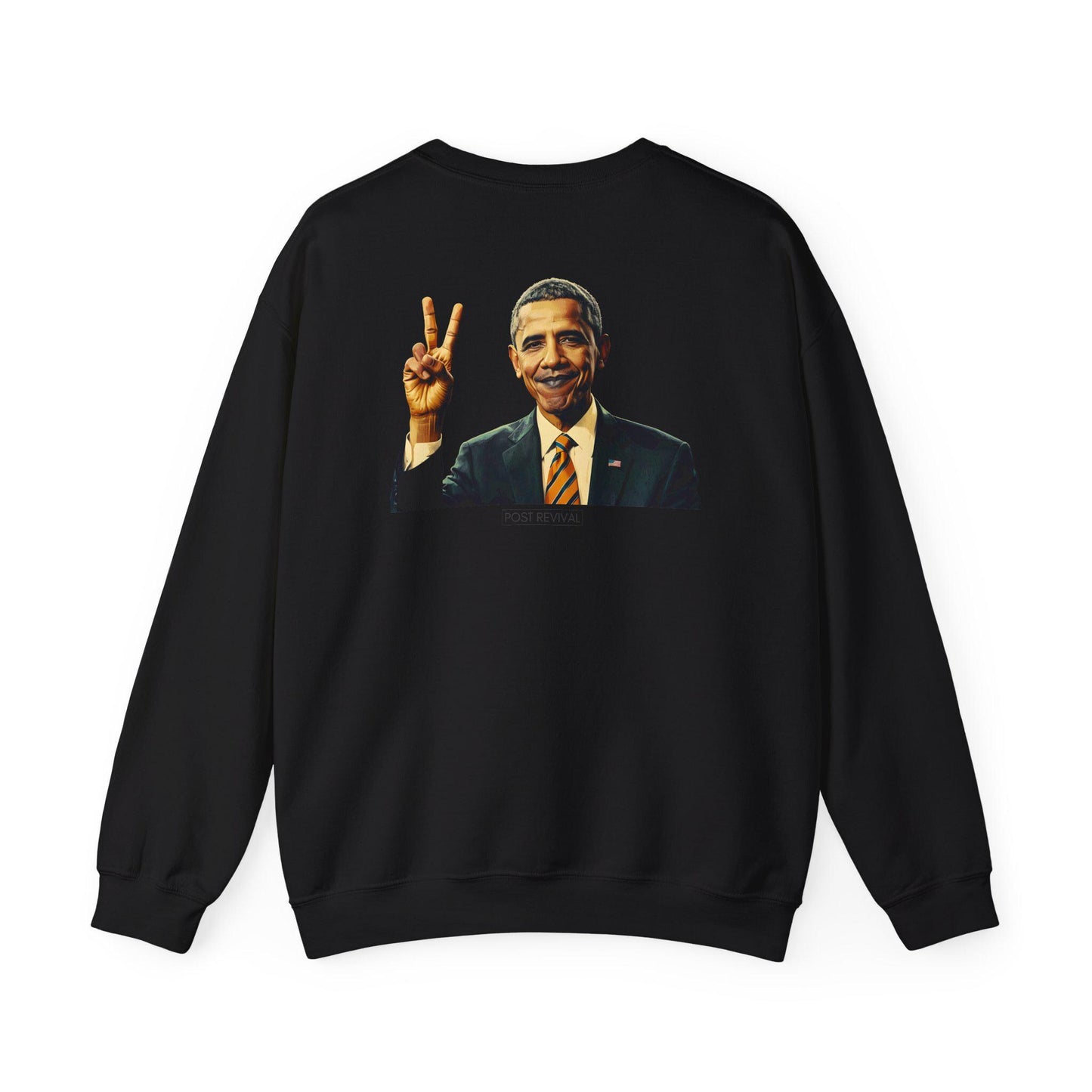 Barack Obama Digital Art Crewneck Sweatshirt | Modern Art Sweatshirt | Gifts For Him and Her | Patriotic USA Thank You Gift