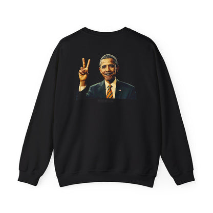 Barack Obama Digital Art Crewneck Sweatshirt | Modern Art Sweatshirt | Gifts For Him and Her | Patriotic USA Thank You Gift