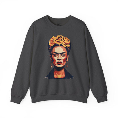 Frida Kahlo Digital Art Crewneck Sweatshirt | Modern Art Sweatshirt | Gifts For Him and Her | Best Friend Birthday Gift