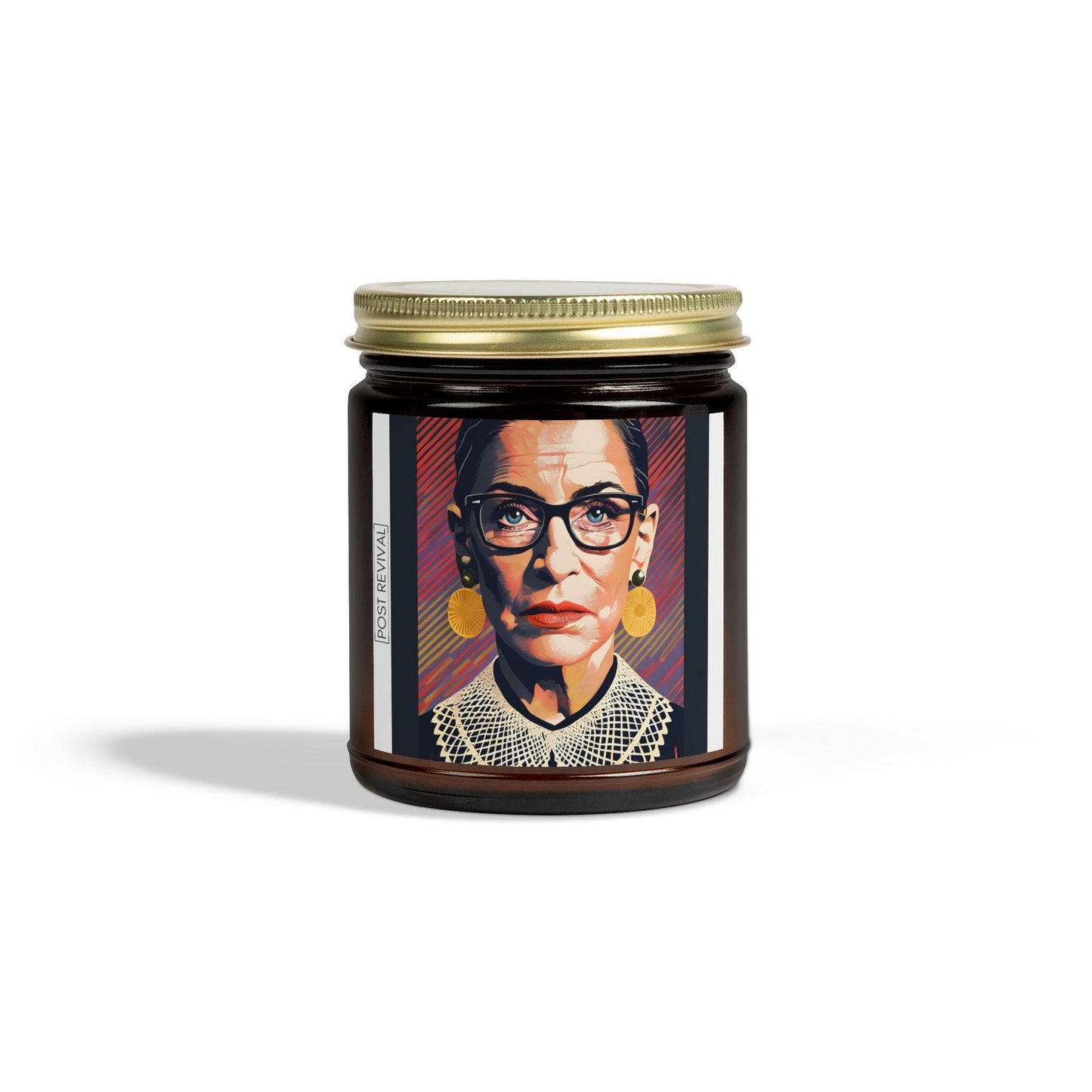 Ruth Bader Ginsburg Candle Pop Art Dopamine Decor | Unique Gift for Him & Her | Patriotic USA Birthday Gift | LGBTQ Friendly Thank You Gift