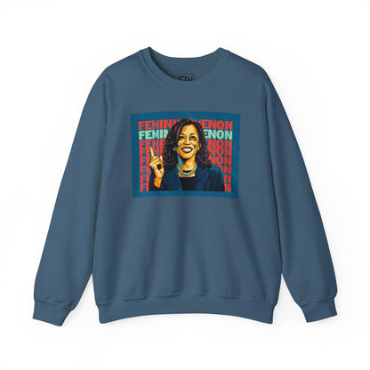 Kamala Harris Digital Art Crewneck Sweatshirt | Modern Art Sweatshirt | Gifts For Him and Her | Pop Art Design | Best Friend Birthday Gift