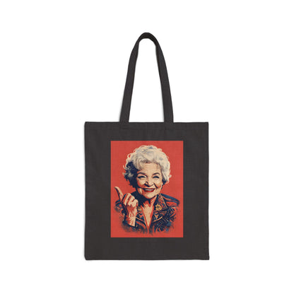 Betty White Pop Art Shoulder Bag Feminist Modern Art Canvas Tote Perfect for Him, Her, Best Friend, Birthday, or LGBTQ Pride