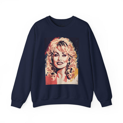 Dolly Parton Digital Art Crewneck Sweatshirt | Modern Art Sweatshirt | Gifts For Him and Her | Best Friend Birthday Gift