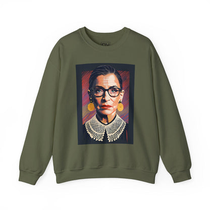 Ruth Bader Ginsburg Digital Art Crewneck Sweatshirt | Modern Art Sweatshirt | Gifts For Him and Her | Best Friend Birthday Gift