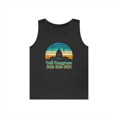Unisex Tank Top - Contact Congress Phone Number Unisex Heavy Cotton